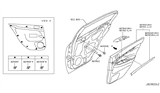 Diagram for 2008 Infiniti G35 Interior Trim - Rear Door