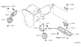 Diagram for 2009 Infiniti G37 Engine & Trans Mounting