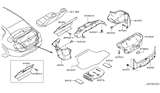 Diagram for 2008 Infiniti G37 Interior Trim - Rear Body