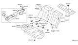 Diagram for 2007 Infiniti G35 Rear Seat Components