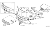 Diagram for 2009 Infiniti G37 Front Bumper