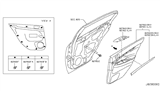 Diagram for 2008 Infiniti G35 Interior Trim - Rear Door
