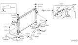 Diagram for 2010 Infiniti G37 Radiator & Components