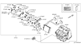 Diagram for 2007 Infiniti G35 A/C Evaporator & Heater Components