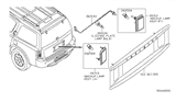 Diagram for 2005 Infiniti QX56 License Lamps