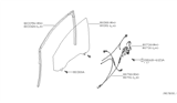 Diagram for 2004 Infiniti QX56 Front Door - Glass & Hardware