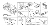Diagram for 2004 Infiniti QX56 Antenna & Radio