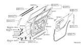 Diagram for 2007 Infiniti QX56 Rear Door