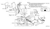 Diagram for 2008 Infiniti EX35 Driver Seat Components