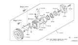 Diagram for 2008 Infiniti EX35 P/S Pump & Hoses, Steering Gear & Linkage