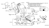 Diagram for 2009 Infiniti EX35 Driver Seat Components
