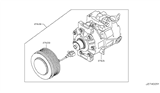 Diagram for 2008 Infiniti EX35 A/C Condenser, Compressor & Lines