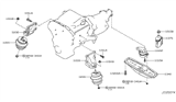 Diagram for 2009 Infiniti G37 Engine & Trans Mounting