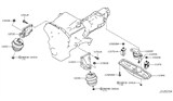 Diagram for 2009 Infiniti G37 Engine & Trans Mounting