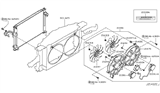 Diagram for 2010 Infiniti G37 Radiator & Components