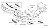 Diagram for 2009 Infiniti G37 Front Bumper