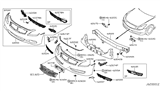 Diagram for 2009 Infiniti G37 Front Bumper