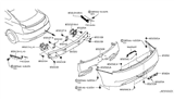 Diagram for 2008 Infiniti G37 Rear Bumper