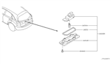 Diagram for 2006 Infiniti FX45 High Mounted Stop Lamp, License Lamps
