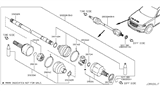 Diagram for 2007 Infiniti FX45 Carrier & Front Axles