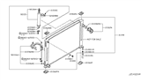 Diagram for 2010 Infiniti G37 Radiator & Components