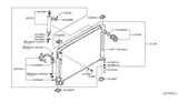 Diagram for 2010 Infiniti G37 Radiator & Components