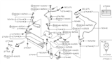 Diagram for 2001 Infiniti G20 A/C Condenser, Compressor & Lines