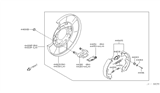 Diagram for 2007 Infiniti G35 Rear Brakes