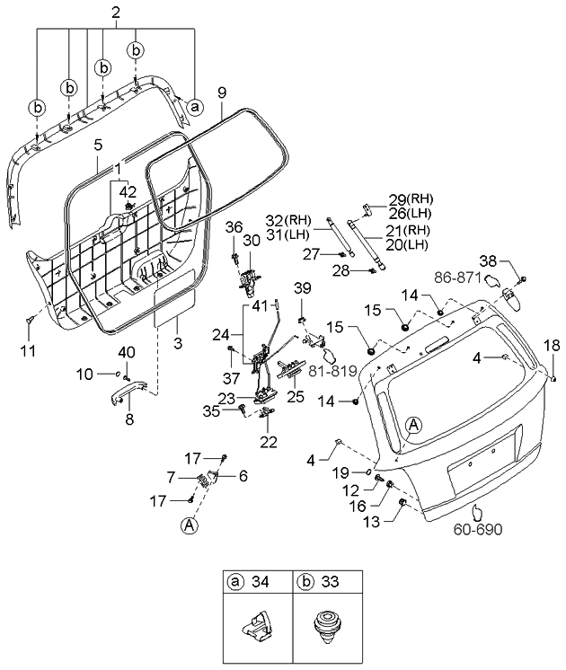 Kia M055958868 Plug-Service Cover