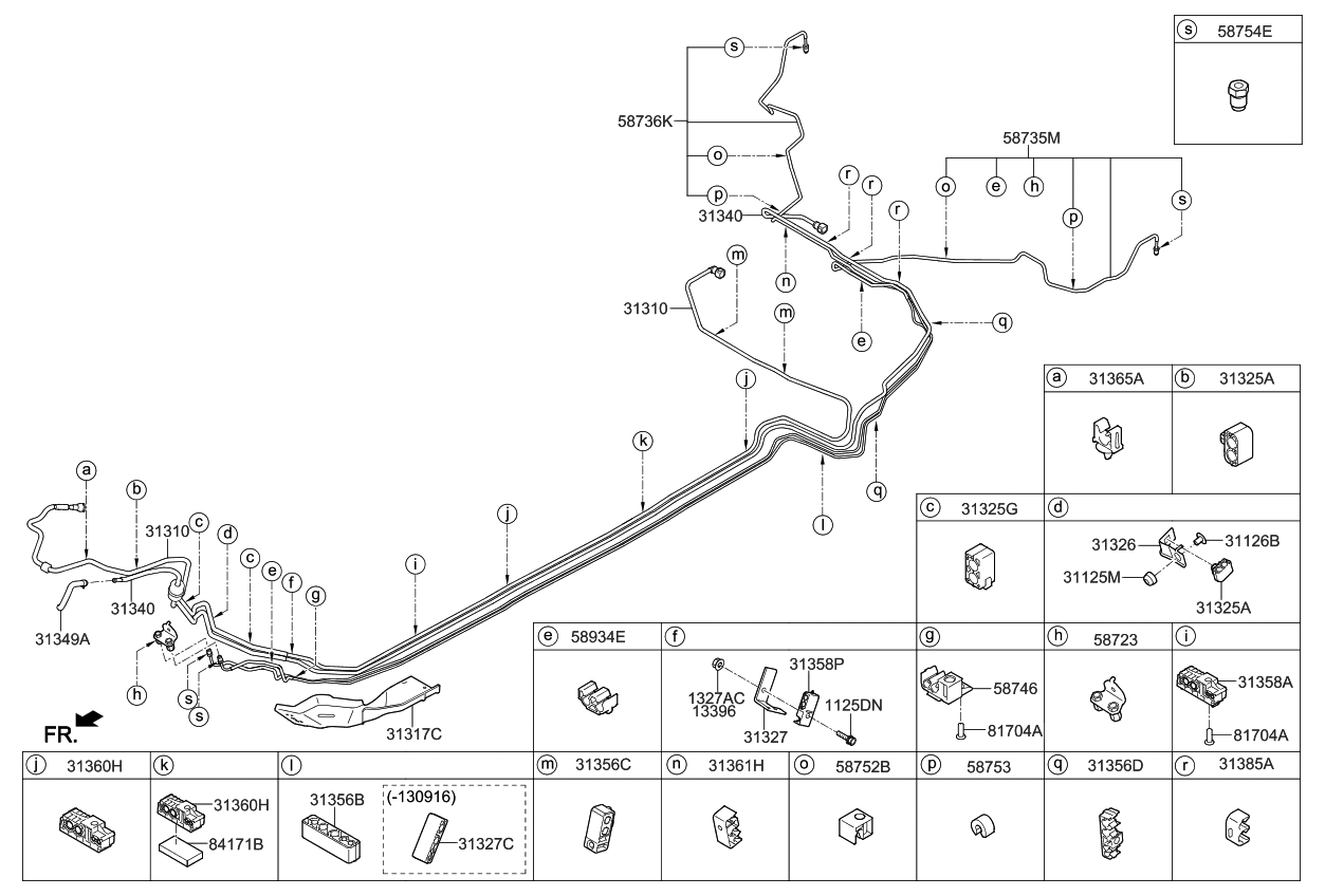 Kia 313844B010 Clip