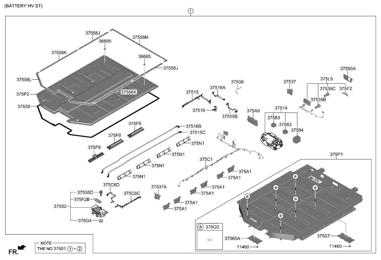 Kia 375C1CV700 WIRING HARNNES-UART