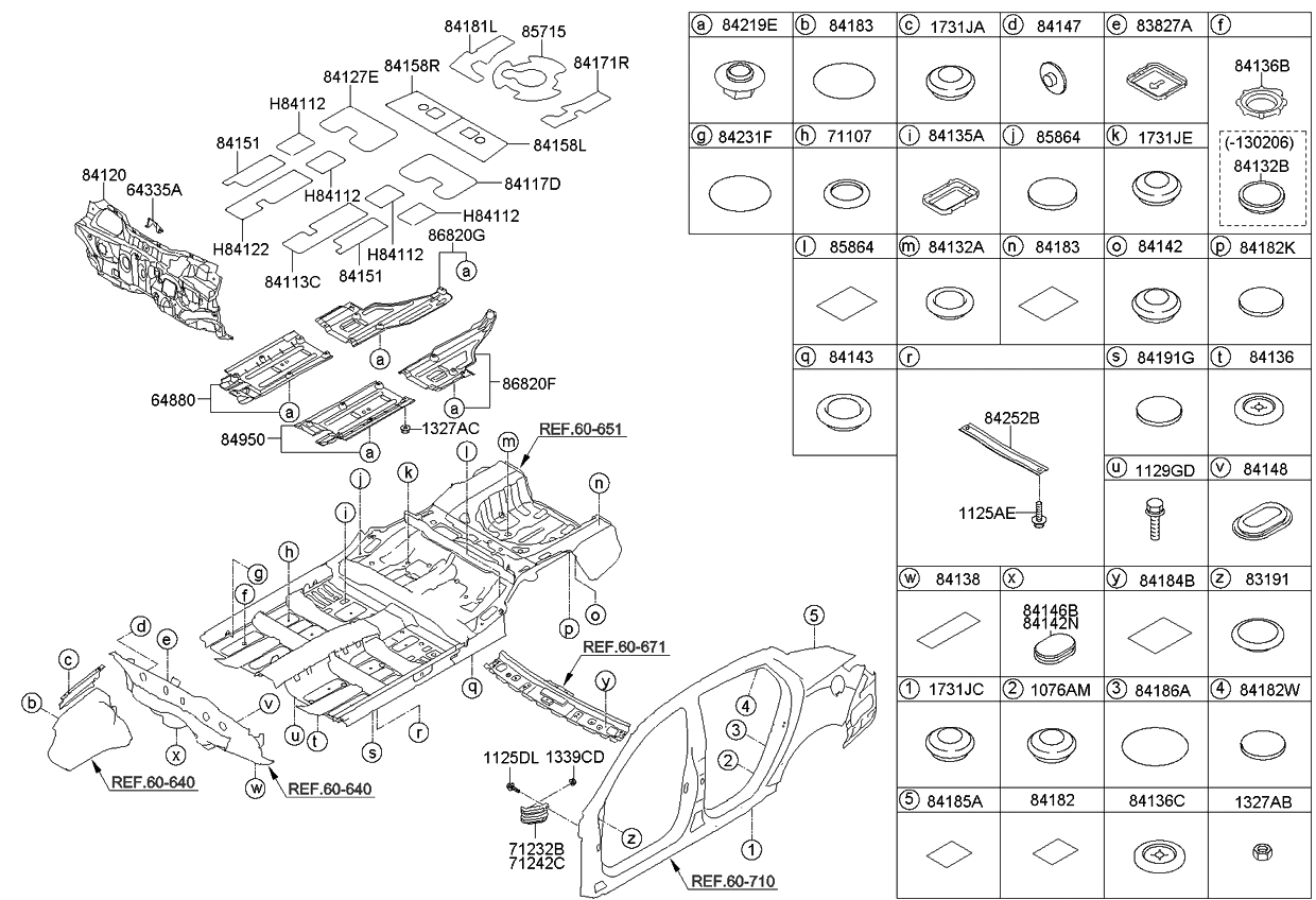 Kia 643183R010 Bracket Assembly-Foot Rest