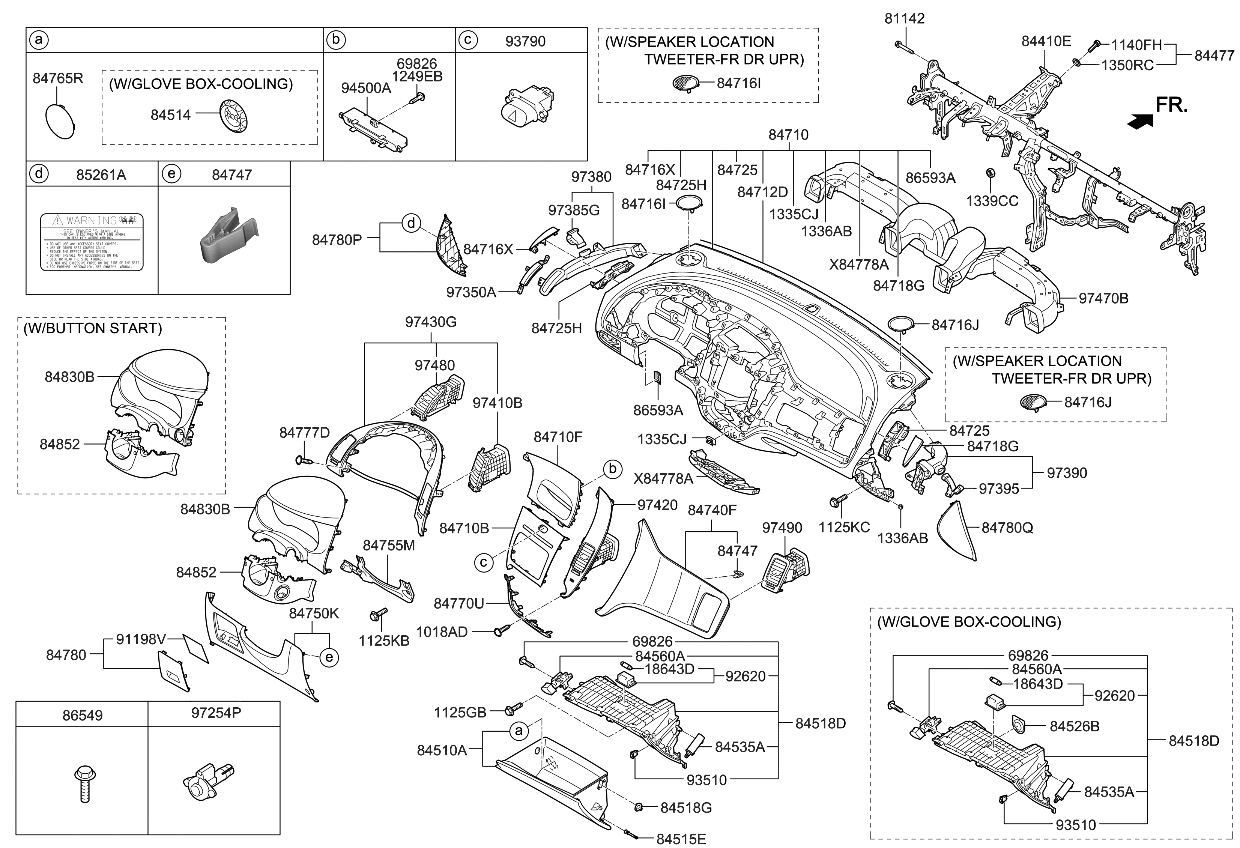 Kia 84542A7000WK Knob Assembly-Glove Box