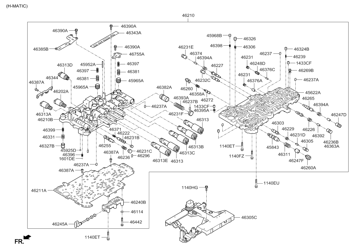 Kia 462404E220 Body-Valve, Manual