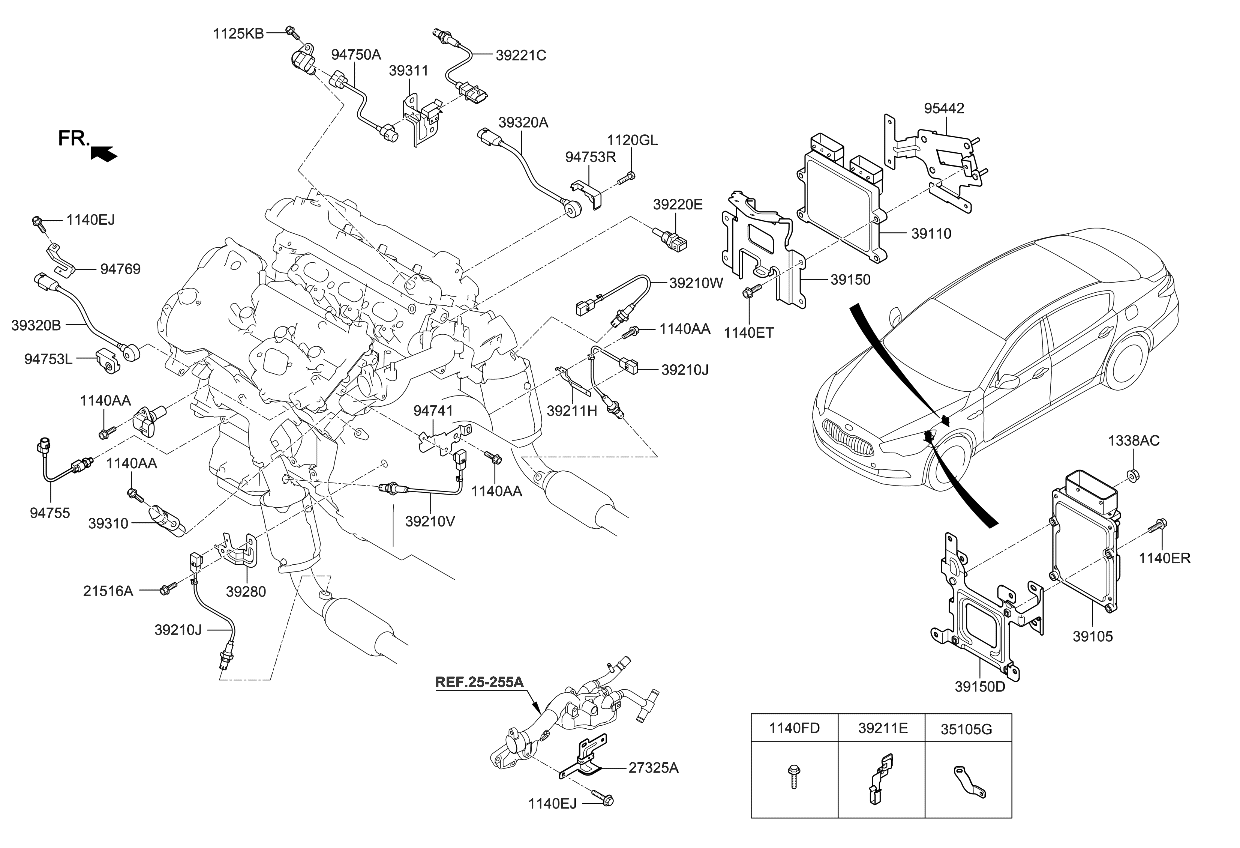 Kia 393113C030 Bracket-Cas