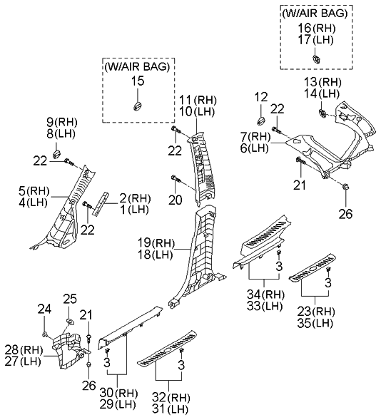 Kia 858181D000 Bracket Assembly-Side ABSORBER