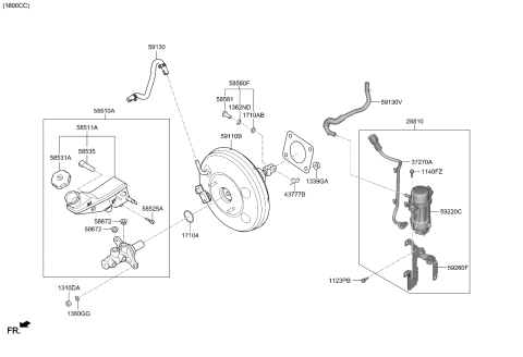 2020 Kia Soul  Pump-Vacuum Diagram for 59220J9000