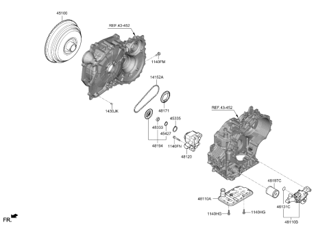 2020 Kia Soul  Cylinder Assy Diagram for 481102H000
