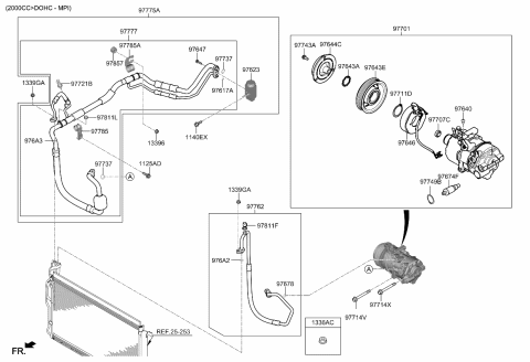 2021 Kia Soul  TUBE ASSY-SUCTION Diagram for 97777K0020
