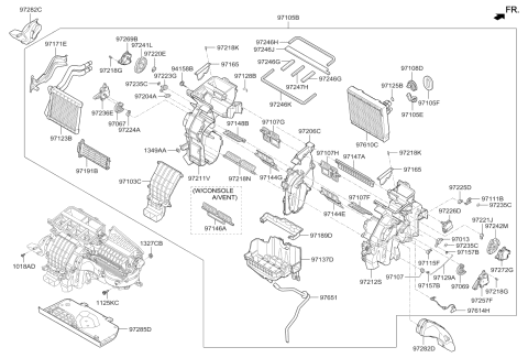 2019 Kia Niro  Duct-Shower, RH Diagram for 97282G5000