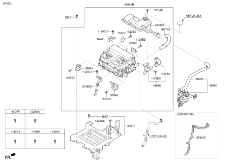 2019 Kia Niro  Hose Assembly Diagram for 369202B202