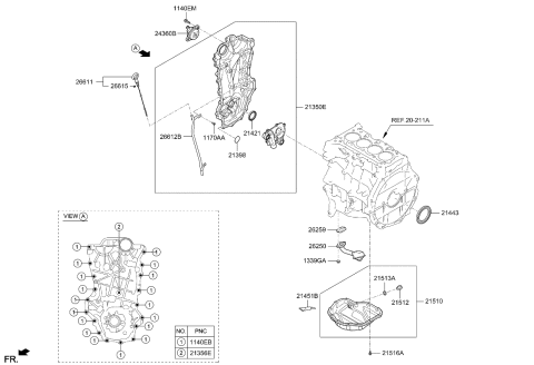 2019 Kia Niro  Bolt-Flange Diagram for 2135603000