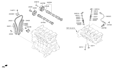 2017 Kia Niro  Extension Wire Diagram for 2437603HA0