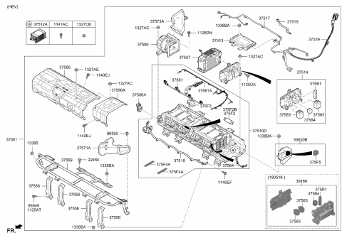 2019 Kia Niro  Bolt Diagram for 1140306126P