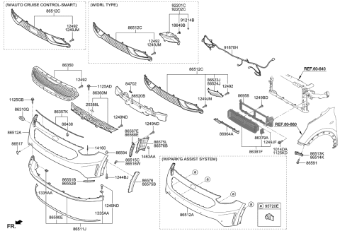 2018 Kia Niro  Bulb Diagram for 1864935009K