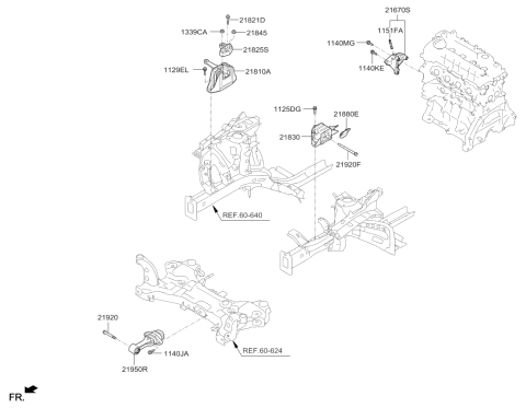 2018 Kia Niro  Packing-Transmission Diagram for 218803X000