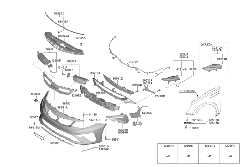 2019 Kia Optima Hybrid Screw-Machine Diagram for 1229106307K