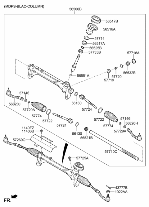 2019 Kia Sorento  Plug-Yoke Diagram for 565322W300