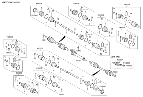 2020 Kia Sorento  Tone Wheel Diagram for 495902W000