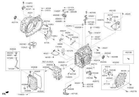 2019 Kia Sorento  Lever Assembly Diagram for 459402F000